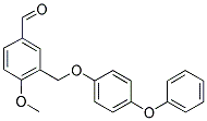 4-METHOXY-3-[(4-PHENOXYPHENOXY)METHYL]BENZALDEHYDE Struktur
