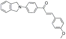 (2E)-1-[4-(1,3-DIHYDRO-2H-ISOINDOL-2-YL)PHENYL]-3-(4-METHOXYPHENYL)PROP-2-EN-1-ONE Struktur