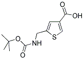 5-(TERT-BUTOXYCARBONYLAMINO-METHYL)-THIOPHENE-3-CARBOXYLIC ACID Struktur