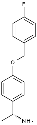 (R)-1-(4-(4-FLUOROBENZYLOXY)PHENYL)ETHANAMINE Struktur