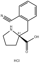 (S)-ALPHA-(2-CYANOBENZYL)PROLINE HCL Struktur