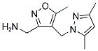 ((4-[(3,5-DIMETHYL-1H-PYRAZOL-1-YL)METHYL]-5-METHYLISOXAZOL-3-YL)METHYL)AMINE Struktur