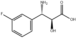 (2S,3S)-3-AMINO-3-(3-FLUORO-PHENYL)-2-HYDROXY-PROPIONIC ACID Struktur