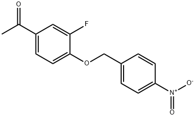 1-(3-FLUORO-4-[(4-NITROBENZYL)OXY]PHENYL)-1-ETHANONE Struktur