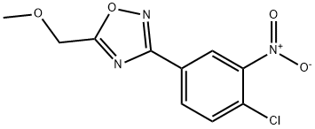 3-(4-CHLORO-3-NITRO-PHENYL)-5-METHOXYMETHYL-[1,2,4]OXADIAZOLE Struktur