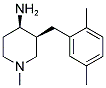 CIS-3-(2,5-DIMETHYLBENZYL)-1-METHYLPIPERIDIN-4-AMINE Struktur