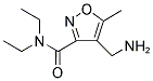 4-(AMINOMETHYL)-N,N-DIETHYL-5-METHYL-3-ISOXAZOLECARBOXAMIDE Struktur