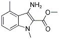 3-AMINO-1,4-DIMETHYL-1H-INDOLE-2-CARBOXYLIC ACID METHYL ESTER Struktur