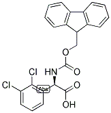 (R)-(2,3-DICHLORO-PHENYL)-[(9H-FLUOREN-9-YLMETHOXYCARBONYLAMINO)]-ACETIC ACID Struktur