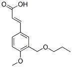 (2E)-3-[4-METHOXY-3-(PROPOXYMETHYL)PHENYL]-2-PROPENOIC ACID Struktur