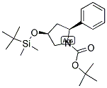 4(S)-(TERTBUTYL-DIMETHYL-SILANYLOXY)-2(S)-PHENYL-PYRROLIDINE-1-CARBOXYLIC ACID TERT-BUTYL ESTER Struktur