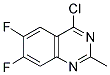 6,7-DIFLUORO-4-CHLORO-2-METHYL-QUINAZOLINE Struktur