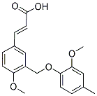 (2E)-3-(4-METHOXY-3-[(2-METHOXY-4-METHYLPHENOXY)METHYL]PHENYL)-2-PROPENOIC ACID Struktur