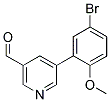 5-(5-BROMO-2-METHOXYPHENYL)NICOTINALDEHYDE Struktur