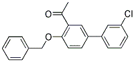 1-[4-(BENZYLOXY)-3'-CHLORO[1,1'-BIPHENYL]-3-YL]ETHANONE Struktur