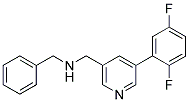 N-BENZYL-1-[5-(2,5-DIFLUOROPHENYL)PYRIDIN-3-YL]METHANAMINE Struktur