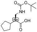 (S)-3-TERT-BUTOXYCARBONYLAMINO-2-CYCLOPENTYL-PROPIONIC ACID Struktur