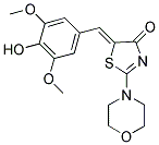 (5Z)-5-(4-HYDROXY-3,5-DIMETHOXYBENZYLIDENE)-2-MORPHOLIN-4-YL-1,3-THIAZOL-4(5H)-ONE Struktur