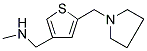 N-METHYL[5-(1-PYRROLIDINYLMETHYL)-3-THIENYL]METHANAMINE Struktur