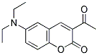 3-ACETYL-6-(DIETHYLAMINO)-2H-CHROMEN-2-ONE Struktur