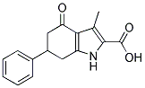 3-METHYL-4-OXO-6-PHENYL-4,5,6,7-TETRAHYDRO-1H-INDOLE-2-CARBOXYLIC ACID Struktur