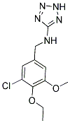 N-(3-CHLORO-4-ETHOXY-5-METHOXYBENZYL)-2H-TETRAZOL-5-AMINE Struktur