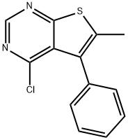 4-CHLORO-6-METHYL-5-PHENYLTHIENO[2,3-D]PYRIMIDINE Struktur