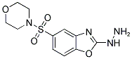 2-HYDRAZINO-5-(MORPHOLIN-4-YLSULFONYL)-1,3-BENZOXAZOLE Struktur