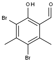 3,5-DIBROMO-2-HYDROXY-4,6-DIMETHYL-BENZALDEHYDE Struktur