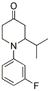 1-N-(3'-FLUOROPHENYL)-2-ISOPROPYL-PIPERIDIN-4-ONE Struktur