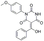 (5E)-5-[HYDROXY(PHENYL)METHYLENE]-1-(4-METHOXYPHENYL)PYRIMIDINE-2,4,6(1H,3H,5H)-TRIONE Struktur