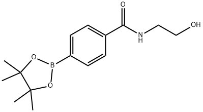 N-[2-HYDROXYETHYL]BENZAMIDE-4-BORONIC ACID, PINACOL ESTER Struktur