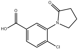 4-CHLORO-3-(2-OXOPYRROLIDIN-1-YL)BENZOIC ACID Struktur