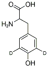 DL-4-HYDROXYPHENYL-3,5-D2-ALANINE Struktur