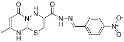 8-METHYL-N'-(4-NITROPHENYL)-6-OXO-3,4,9,9A-TETRAHYDRO-2H,6H-PYRIMIDO[2,1-B][1,3,4]THIADIAZINE-3-CARBOHYDRAZIDE Struktur