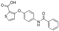 3-[4-(BENZOYLAMINO)PHENOXY]-2-THIOPHENECARBOXYLIC ACID Struktur