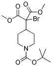 2-BROMO-2- (1-TERT-BUTOXYCARBONYL-PIPERIDIN-4-YL)-MALONIC ACID DIMETHYL ESTER Struktur