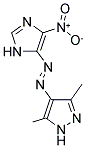 3,5-DIMETHYL-4-[(E)-(4-NITRO-1H-IMIDAZOL-5-YL)DIAZENYL]-1H-PYRAZOLE Struktur