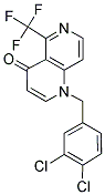 1-(3,4-DICHLOROBENZYL)-5-(TRIFLUOROMETHYL)-1,6-NAPHTHYRIDIN-4(1H)-ONE Struktur