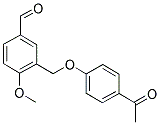 3-[(4-ACETYLPHENOXY)METHYL]-4-METHOXYBENZALDEHYDE Struktur