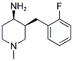 CIS-3-(2-FLUOROBENZYL)-1-METHYLPIPERIDIN-4-AMINE Struktur