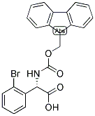 (S)-(2-BROMO-PHENYL)-[(9H-FLUOREN-9-YLMETHOXYCARBONYLAMINO)]-ACETIC ACID Struktur