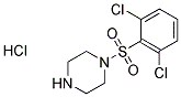 1-[(2,6-DICHLOROPHENYL)SULFONYL]PIPERAZINE HYDROCHLORIDE Struktur