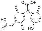 3-CARBOXYMETHYL-5-HYDROXY-1,4,8-TRIOXO-4,8-DIHYDRO-1H-FLUORENE-9-CARBOXYLIC ACID Struktur