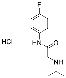 N-(4-FLUOROPHENYL)-2-(ISOPROPYLAMINO)ACETAMIDE HYDROCHLORIDE Struktur