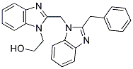 2-[2-(2-BENZYL-BENZOIMIDAZOL-1-YLMETHYL)-BENZOIMIDAZOL-1-YL]-ETHANOL Struktur