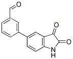 3-(2,3-DIOXO-2,3-DIHYDRO-1H-INDOL-5-YL)BENZALDEHYDE Struktur