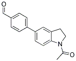 4-(1-ACETYL-2,3-DIHYDRO-1H-INDOL-5-YL)BENZALDEHYDE Struktur