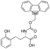 (S)-2-(9H-FLUOREN-9-YLMETHOXYCARBONYLAMINO)-4-(2-HYDROXY-PHENYL)-BUTYRIC ACID Struktur