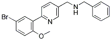 N-BENZYL(6-(5-BROMO-2-METHOXYPHENYL)PYRIDIN-3-YL)METHANAMINE Struktur